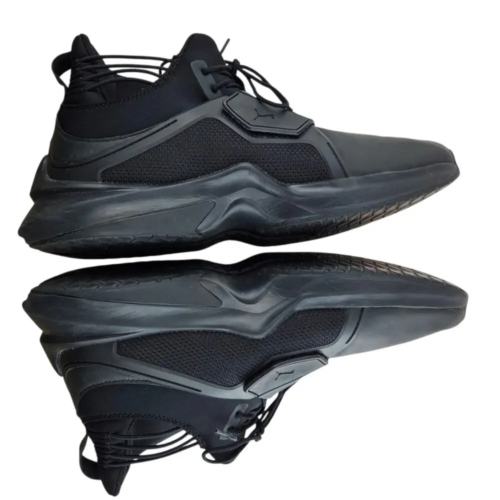 Puma x Fenty by Rihanna Hi Top Sneakers Black Womens 10 Athletic Athleisure Logo